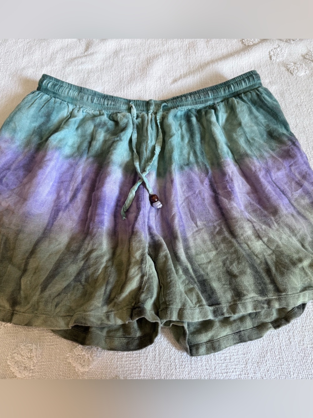 Greater goods tied dyed shorts drawstring pockets SZ XL